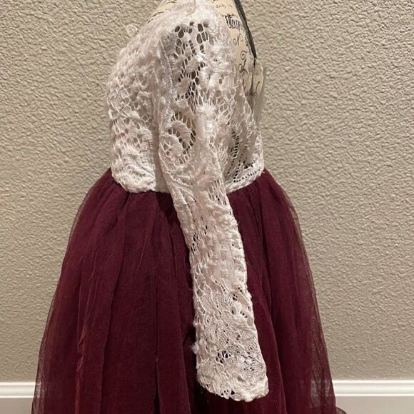 NWOT Princess Long Sleeve Backless Dress Size 3 - Picture 5 of 7